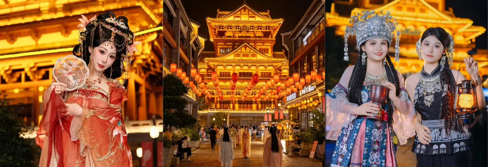 Diêu Bộ Cổ Trấn Liễu Châu về đêm