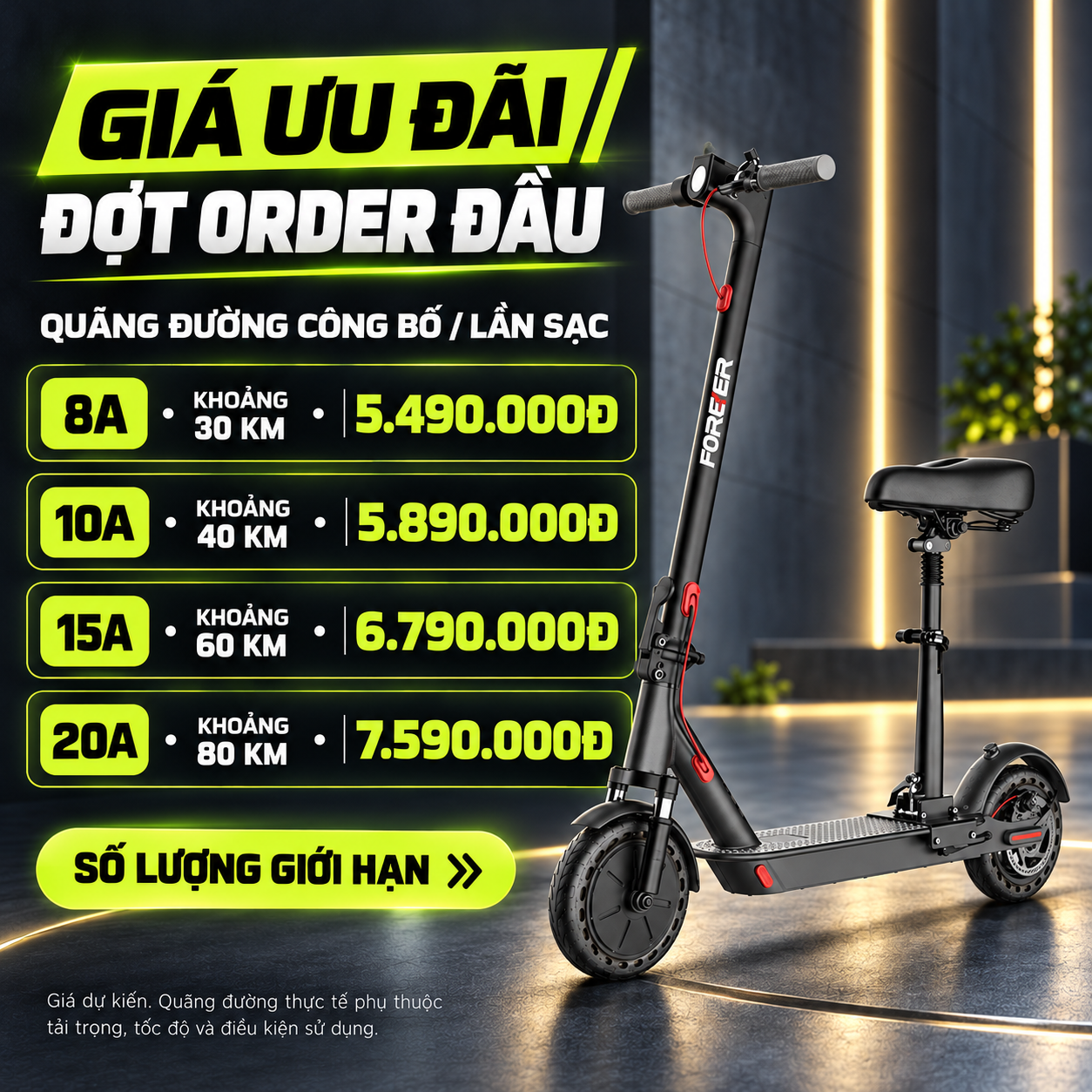 Xe scooter điện FOREVER S6